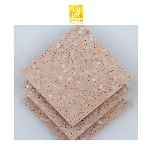 Piastrella per pavimenti per campioni di lastre di Terrazzo per esterni a buon mercato lucidata in pietra artificiale