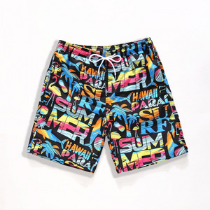 Pantalones cortos de baño de verano personalizados para hombre, pantalones cortos de playa sólidos impermeables de secado rápido, bañadores de <span class=keywords><strong>Surf</strong></span>, pantalones cortos de entrenamiento, patrones florales de animales - Product Image 4