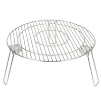 Barbecue pliable portable en acier inoxydable sans fumée pour camping, accessoires de foyer extérieur pour cuisson à flamme nue