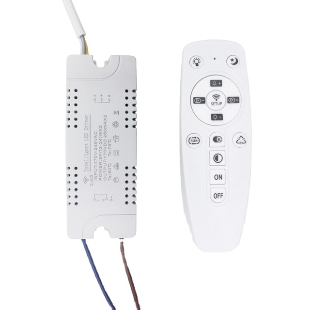 12-60W*2 LED Intelligent Driver AC170-245V 2.4G WIFI Power Supply Lighting Transformers for Phone Control Lamp