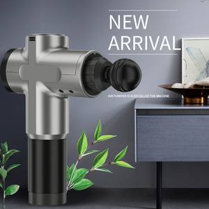 2025 bán buôn biểu tượng tùy chỉnh massage cơ thể Súng <span class=keywords><strong>LED</strong></span> LCD màn hình cảm ứng 6-tốc độ 4 đầu 1200mAh sâu cơ bắp rung - Product Image 2