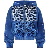 Sweat à capuche pour femme, style euro-américain, imprimé léopard rose, tendance, avant-gardiste, coupe ample, streetwear, style Instagram