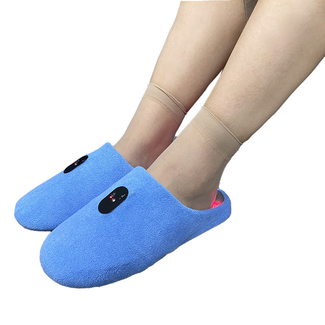 2025 New Arrival T90 20W Wireless Touch Control Near Infrared 660nm 850nm Red Light Therapy slippers for Foot Pain