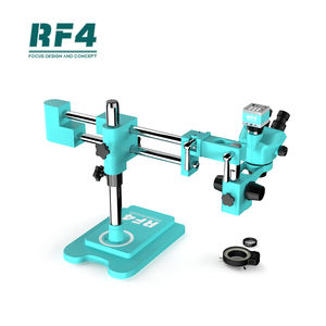 Microscope caméra RF4 RF7050TVW-2KC2+144 7-50X zoom trioculaire 2KC2 avec support rotatif à double bras pour la maintenance électronique des téléphones - Product Image 2