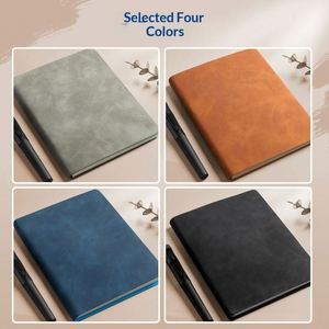 A6 Portable Pocket <b>Notebook</b> PU Thread Sewing Cover <b>Mini</b> Simple Notepad School 80 Sheets Gift Diary Wholesale - Product Image 3