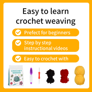 Kit de animales de tejer Diy con Kits de <span class=keywords><strong>ganchillo</strong></span> de hilo de regalo de muñeca <span class=keywords><strong>paso</strong></span> <span class=keywords><strong>a</strong></span> <span class=keywords><strong>paso</strong></span> para principiantes Material de bricolaje - Product Image 5