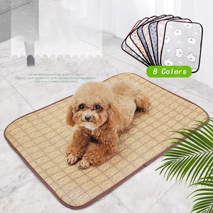Lit pour animaux de compagnie NiBao, été, antidérapant, fond froid, <span class=keywords><strong>2</strong></span> <span class=keywords><strong>en</strong></span> 1, bambou, tapis réutilisable pour chien - Product Image 5