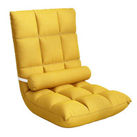 Fauteuil de relaxation moderne et minimaliste, convertible en lit, monoplace, sans accoudoirs, avec dossier, pliable, housse en tissu artistique pour filles, mousse haute élasticité