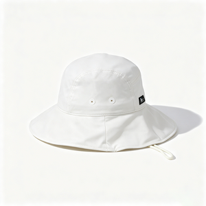 Sombrero de Sol Blanco de Ala Ancha para Mujer, Protección UV UPF 50+, con Correa para la Barbilla, Estilo Bordado 3D, Informal para Exteriores - Product Image 5