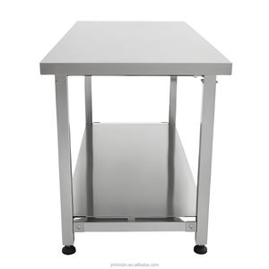 Table de travail commerciale ergonomique en acier inoxydable 304 avec poignée à manivelle réglable en hauteur et forme rectangulaire - Product Image 3