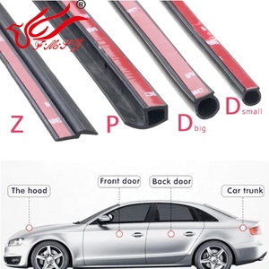 Junta de puerta de coche autoadhesiva tipo P Z, tira de <span class=keywords><strong>goma</strong></span> resistente al desgaste, cinta EPDM antichoque, servicio de corte personalizado disponible - Product Image 1