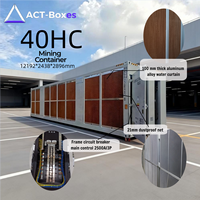 Conteneur compact ACT pour plateforme minière en métal, 7PHs de puissance de hachage, refroidissement par air, installation rapide, PDU intelligent, minage ASIC -30~+50
