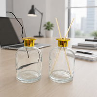 Bouteille diffuseur de luxe en verre pour bâtonnets parfumés, 150 ml