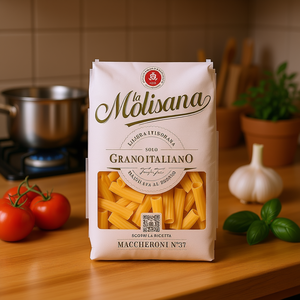 Pasta Molisana No. 037 Macarrones Artesanales de Trigo Duro, Paquete de 24 Unidades de 500g - Product Image 3