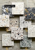Dalles de terrazzo YUSHI de style italien moderne et luxueux, pierres composites à base d'agrégats de marbre colorés pour projets d'aménagement intérieur