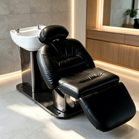 Confort Style Barber Shop Salon Shampooing Chaise Électrique Réglable Cheveux Lavage Lit Inclinable Caractéristique Cuir Matériel Meubles