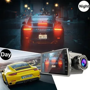 Bán buôn Mini góc rộng 4 inch <span class=keywords><strong>Dashcam</strong></span> phía trước và phía sau 1080P Xe DVR máy ảnh tầm nhìn độ sáng cao Bảng điều khiển nội thất Dash Cam - Product Image 5