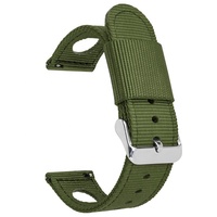 Bracelet en nylon réglable 20/22 mm pour montre connectée GT3 avec boucle à dégagement rapide et conception double couche