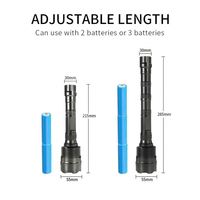 Lampe de poche UV 36W en alliage d'aluminium Lampe de poche USB pour la détection de l'argent Lampe torche haute puissance à polymérisation UV