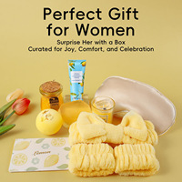 Zitronenduft Exquisites Spa-Badegeschenkset Duftkerze Duschgel-Set Valentinstag Muttertag Damen Entspannungs-Kit für Zuhause
