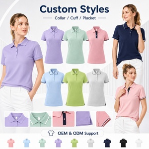 เสื้อยืดลำลองผู้หญิงพิมพ์โลโก้ได้ เนื้อผ้านุ่ม ระบายอากาศ แห้งเร็ว ทรงสวย ใส่สบาย เหมาะสำหรับพิมพ์ลาย ใช้ในสำนักงาน ทีมงาน หรือเป็นชุดทำงาน OEM - Product Image 4
