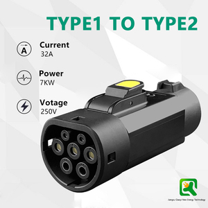 Nouveau convertisseur de charge de voiture électrique AC 32A Type 1 vers Type 2 Adaptateur de <span class=keywords><strong>chargeur</strong></span> de véhicule électrique avec connecteur J1772 vers Type 2 <span class=keywords><strong>Chargeur</strong></span> de véhicule électrique <span class=keywords><strong>16A</strong></span> nominal - Product Image 6