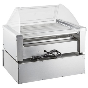 เครื่องทำไส้กรอกสเตนเลสพร้อมระบบควบคุมอุณหภูมิแบบคู่ ลูกกลิ้งฮอทดอก 11 ลูกกลิ้ง - Product Image 1