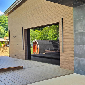 2026 Design Modern Full View Clear Garage Door Villa 9x8 Automatic Aluminum Frameless Glass Garage Door - Product Image 2