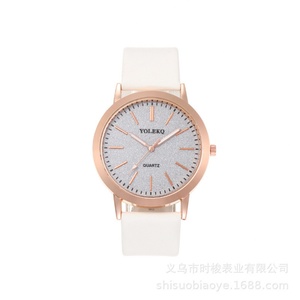 Pink Glitter Ladies Quartz Watch Rose Gold <b>Case</b> Leather Strap - Product Image 6