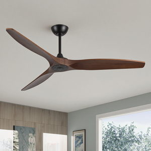 Quạt Trần Hiện Đại với ánh sáng rắn gỗ lưỡi điều khiển từ xa nhiều kích cỡ 52inch 60inch 70inch DC điện nguồn điện - Product Image 1