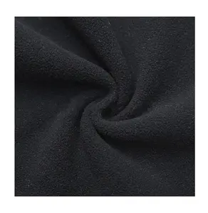 FREE SAMPLE Solid Color Garment Fabric Combining Red Micro-fleece and Black Micro-fleece