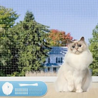 Filet de sécurité pour chat pour balcon et fenêtre, anti-chute, protection pour animaux, filet en nylon robuste, résistant aux chats, pour balcon et fenêtre