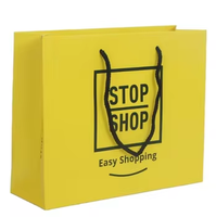 Sac en papier kraft de luxe imprimé sur mesure avec cordon de serrage, design personnalisé fait main, emballage pour vêtements de boutique, vente en gros d'usine