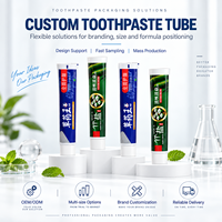 Emballage de tube de dentifrice en aluminium-plastique avec bouchon à vis, logo personnalisé/impression UV pour produits de soins personnels