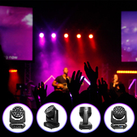 1 pièce 19x15W DMX 19*15 RGBW 4-en-1 Zoom Wash LED Moving Head Light avec Flight Case