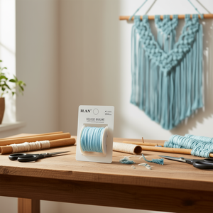 ไหมมาคราเม่ ILAN ขนาด 1 มม. ยาว 20 ม. สีฟ้าอ่อน สำหรับงานฝีมือ - Product Image 3