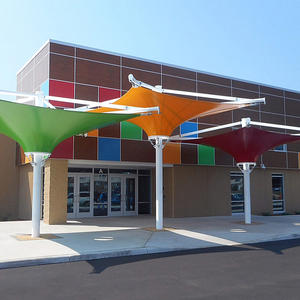 Sombrilla de membrana extensible para exteriores personalizada, sombrilla para Parque y Hotel, toldo de paisaje y techo arquitectónico - Product Image 6