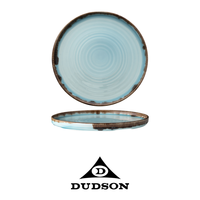 Assiette plate Harvest Turquoise Ø 26 cm empilable en céramique décorée à la main Dudson