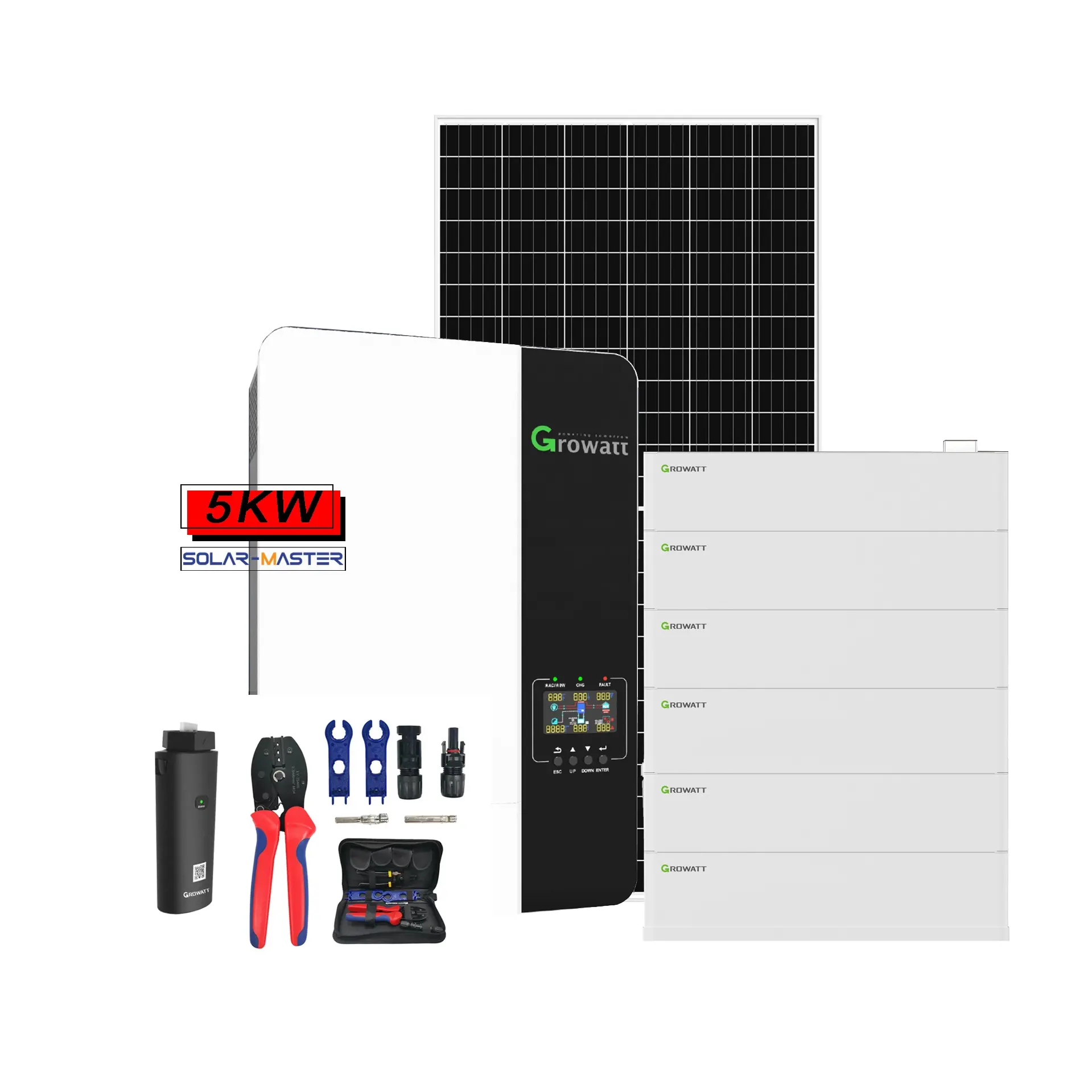 Panel surya 5 KW energi surya 8KW lengkap 10KW Off Grid 5 KW Off Grid sistem daya surya