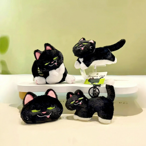 Popular Internet-famous "Hit Me if You Can" <b>Plush</b> <b>cat</b> Keychain Pendant with Coin Purse, Claw Machine Doll Toy Gift. - Product Image 1