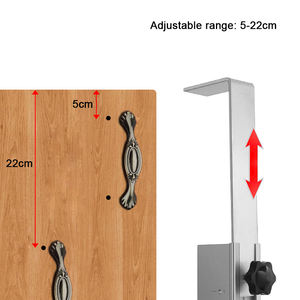 Poignée en alliage d'aluminium Poinçonnage Localisateur de poignée Bouton de porte d'armoire Installation Outils d'aide au travail du bois Guide de perçage - Product Image 6