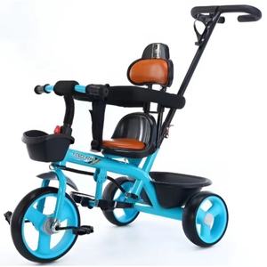 Triciclo para Niños con Control Parental y Giro <span class=keywords><strong>de</strong></span> 360 Grados °   Bicicleta para Niños Pequeños con Asiento Giratorio y Manillar <span class=keywords><strong>de</strong></span> Empuje, con Cestas, para Edades <span class=keywords><strong>de</strong></span> 2 a 7 Años - Product Image 6