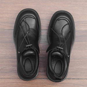 Men's High Quality Custom Handmade <b>Black</b> Mesh Lightweight Breathable Waterproof Casual Wedding <b>Shoes</b> Shiny Mesh Upper - Product Image 2