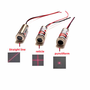 Module laser 12 mm, tête laser rouge, qualité industrielle, longueur focale réglable, 650 nm, 5 mW, forme de point, ligne droite, croix - Product Image 1