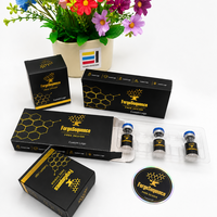 Boîte à flacons personnalisée noire et or, options pour un ou plusieurs flacons, conception gratuite, logo personnalisé, vente en gros OEM