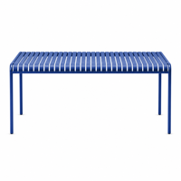 Meubles d'extérieur modernes, table rectangulaire en métal pour jardin, cour, restaurant