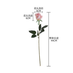 ช่อดอกกุหลาบประดิษฐ์ CallaFloral โพลีเอสเตอร์ สำหรับตกแต่งภายใน สีขาว ชมพู ส้ม ชมพูอ่อน ชมพูเข้ม ม่วง ก้านเดี่ยว - Product Image 2