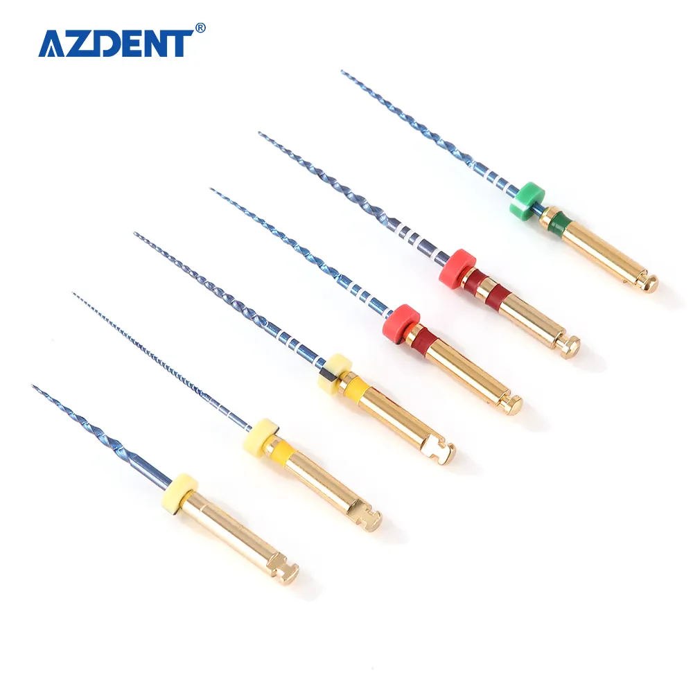Инструменты AZDENT, голубые, с тепловой активацией, стоматологические niti-файлы, стоматологические эндофайлов, стоматологические роторные напильники
