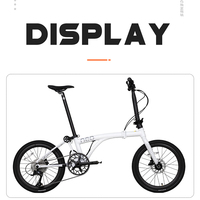 Vélo de ville pliable Java NEO-406AL, mini vélo pliable à trois plis, 20 pouces, 9 vitesses, transmission L-TWOO