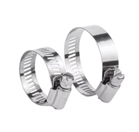 Collier de serrage hydraulique réglable de type américain à vis sans fin en acier inoxydable 304 de 8-650 mm, robuste, pour tuyaux, fabriqué en Allemagne